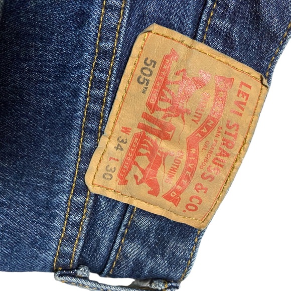 2013 Levi’s 505 Classic Straight Leg Fit Jeans Blue - Picture 5 of 14